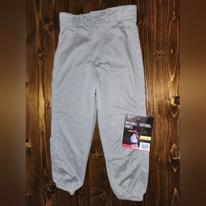 NWT Franklin youth baseball pants grey medium
